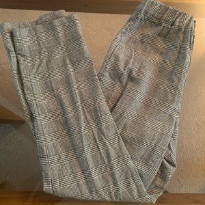 Brandy Melville cropped plaid trousers